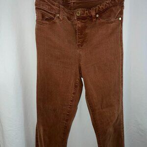Burnt orange skinny jeans